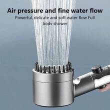 Showerhead With Massage And Skincare Multifunction, Three Modes, Handheld. Chlorine Removal For Clean, Purified Water, Shower With Clear Water, Smooth And Bright Skin, Caring For Hair Quality. - Multicolor - View 5