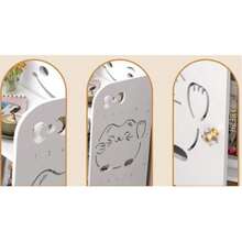 Movable Bookshelf Side Table, Sofa Coffee Table, Simple Storage Rack With Door For Living Room, Bedroom Nightstand - Beige - View 5