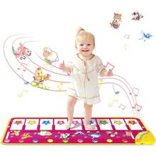 SANMERSEN - Tapete para Piano – Teclado Musical para Piso de.3,úsica electrónica de Animal, Juguete Divertido de Regalo de Navidad para 1, 2, 3 años - 1 - Ver 1