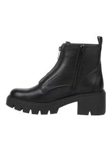 Bota Mujer Botín Suela Track Napa Negro Moda Casual Botas Altas Mujer Calzado Mujer Zapatos Mujer Botas Invierno Calzado De Moda Botas Otoño Invierno Botas Confort Botas Estilo Urbano Botas Elegantes Botas Duraderas Botas Resistentes Botas Modernas Botas - Negro - Ver 3