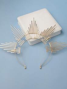 1Pc Gorgeous Sun Goddess Halo Crown - Sunburst Gold Spiked Celestial Headpiece Virgin Mary Goddess Headband Golden Headwear Women Renaissance Cosplay Costume Hair Accessories For Masquerade Party - Nhiều màu - Xem 8