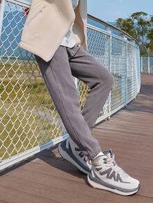 CAMEL CROWN 男士户外高帮运动鞋，新款秋冬款式，防滑，保暖，休闲徒步鞋。 - 質子灰石板灰 - 查看 3