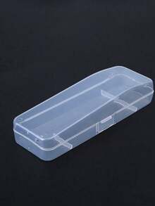 1pc Plastic Shaver Case, Portable Travel Razor Holder Box, Universal Shaving Razor Storage Container With Flip Cover - Transparent - View 6