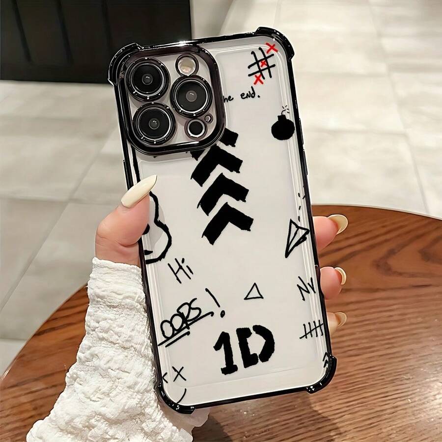 Fashion Hit Singer Ones Directions Phone Suitable 17 16e 16 15 14 13 12 11 Pro X XR XSMAX 8 Plus Anti Fall Transparent Soft Back Cover, Daily Use Cover, Y Phone Accessory, Lightweight Material, Printed Designchristmas Phone Cases Phone 17 Gifts Stuff Decoration - 混合顏色 - 查看 1