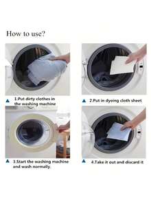 100pcs Laundry Color Catcher Sheets For Washing Machine - Dye Trapping & Anti-Transfer, Non-Electric Fabric Protection Tools For Clothes Cleaning - Trắng-100 chiếc - Xem 8