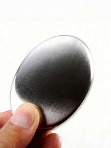 1pc Stainless Steel Oval Soap,Deodorant Metal Soap,Silver Odor Remover Magic Metal Odor Absorber Soap,Magic Metal Odor,Tainless Steel Soap ,Bar Odor Absorber Metal,Rubbing Stone Kitchen Gadgets,With Hand Odor & Garlic Fish Odor Removal,Eliminating Hands Skin Smell Like Onion Garlic,Restore The Original Taste,For Home Essential,Kitchen,Women,Men,Christmas Gifts, New Year's Gifts