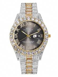Casual Versatile Men's Mechanical Watch Gold Steel Band Automatic Campus Style - 均碼 - 查看 12