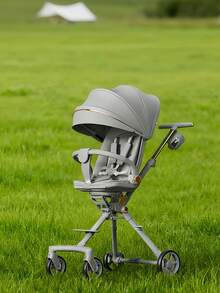 Cochecito plegable dos en uno, cochecito con manillar ajustable, cochecito con asiento reclinable en varias posiciones, vehículo para bebé con función de carriola y transportador, estructura ligera y plegable, fácil de transportar y guardar, adaptable a varias edades y posturas, recomendado para paseos cómodos y prácticos. - Multicolor - Ver 12