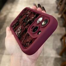Funda de silicona suave con diseño de rosa roja, adecuada para 15 Pro, compatible con 11/11 Pro/11 Pro/12/12 Pro/12 Pro/13/13 Pro/13 Pro/14/14 Pro/14 Pro/15/15 Pro/15 Pro/16/16 Pro/16 Pro, funda protectora. Funda de Silicona Suave: Ajuste Ceñido, Protección Total. - 1 pieza - Ver 5