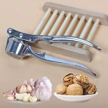 Premium Aluminum Alloy Multi-Functional Kitchen Tool - 3-In-1 Heavy Duty Garlic Press Nut Cracker And Bottle Opener Combo - Professional Grade Cooking Utensil For Efficient Food Preparation - Ergonomic Design With Non-Slip Handle For Comfortable Use - High Leverage Mechanism Ensures Easy Crushing And Cracking - Durable Coating For Long-Lasting Performance - Easy To Clean Dishwasher Compatible Construction - Ideal For Home Kitchen And Commercial Use - Suitable For Garlic Ginger Nuts And Seeds - Versatile Tool Saves Storage Space - Made From Quality Aluminum Alloy Material - Perfect For Daily Cooking Needs - Great Gift For Cooking Enthusiasts - 銀色 - 查看 6