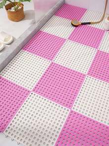 12pcs/Pack 6pcs/Pack Bathroom Interlocking Anti-Slip Mat, Home Bathroom Kitchen Shower Room Floor Mat, Hotel Thick Anti-Slip Rug - Multicolor - View 11