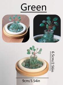 天然水晶精油扩散器（仅扩散器，不含精油），小型房间被动扩散器，适用于卧室、浴室、个人办公桌装饰、礼物和赠品 - 彩色 - 查看 25