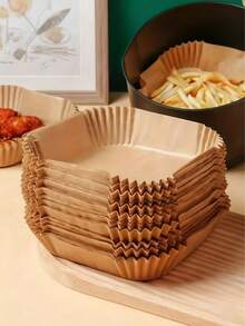 100/50/10 方形一次性空气炸锅内衬，纸质空气炸锅内衬，纸质篮碗，烤盘，烤箱配件，烘焙工具，厨房小工具，厨房配件 100/50/10 方形一次性空气炸锅内衬，纸质空气炸锅内衬，纸质篮碗，烤盘