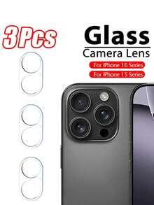 3 片相机镜头保护膜适用于 17、17 Pro、17 Pro Max、16e、11-17 Pro Max - 無色 - 查看 34