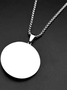 Flower Of Life Imam Ali Sword Stainless Steel Necklace For Women Men Silver Color Tiger Eye Stone Sacred Geometry Chain Jewelry - Necklace - View 4
