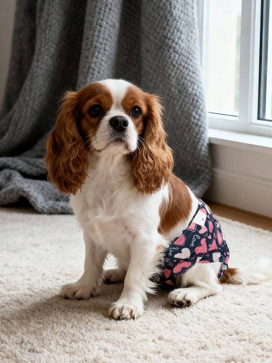 3pcs Reusable Washable Female Dog Diapers, Designed For Female Dogs, Heat Resistant Training Pants Suitable For All Small Breeds