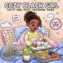 GDTME 1 pezzo Libro da colorare per bambini COZY: Libro da colorare con disegni semplici e audaci per adulti, libro da disegno carino, regalo perfetto per Natale, Ognissanti e compleanni - Libro da colorare con scene accoglienti per alleviare lo stress: adatto per amici che amano il disegno e il colore (Spazio accogliente da colorare) - ACCOGLIENTE - Visualizzare 7