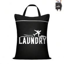 1 Peça Bolsa de Lavanderia de Viagem Lavável, Adequada para Fraldas, Roupas Sujas, Roupas de Banho, Academia, Dormitório, Separação Seco e Úmido, Organização de Roupas e Equipamentos Esportivos - Essencial para Casa e Viagem, Design em Poliéster Durável