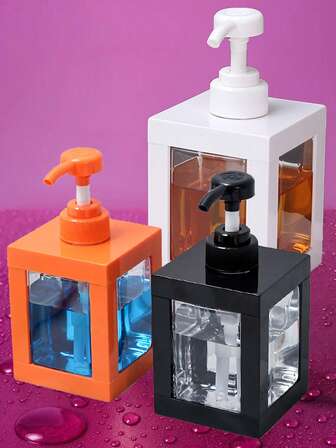 1pc Shampoo And Conditioner Dispenser, Refillable Pump Bottle, Home Bathroom Storage Bottle, Independent Refillable Dispenser Set, Pump Style Lotion & Body Wash Bottle, Multi-Purpose Liquid Dispenser, Suitable For Shampoo, Conditioner, Toner, Laundry Detergent And Dish Soap, Create A Refined Life, Portable Large Capacity Empty Bottle With Pump For Travel, Stylish Permanent Label - Bathroom, Kitchen, Living Room