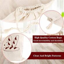 Linen Breads Bags, 2 Pack Reusable Natural Unbleached Linen Breads Storage Bags Drawstring Breads Bag Homemade Bread, Sourdough Bread, 11x 15 Inch. - ban đầu - Xem 3
