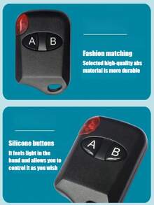 315/433MHz无线遥控器，学习码遥控器，双键射频遥控器，磨砂外壳，门禁照明卷帘门遥控器，电动卷帘门遥控器，升降设备遥控器，大门遥控器 - 彩色 - 查看 2