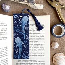 2/10/20pcs Whale Shark Bookmark Ocean Reader Gift Bookish Gift Marine Life Stationery With Tassel,Dark Romance Merch For Readers, Romantasy Inspired Bookish Gifts For Book Lovers Booktok, Book Accessories,For Book Lovers Adults Teacher Funny Reading Gifts Bookish Party Favors,Christmas,Scrapbooking Supplies, Journaling Accessories,Back-To-School - Multicolor - View 1