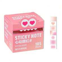 105pcs Cute Monster Design Sticky Notes Set, Colorful Glittery Memo Pads With Multilingual & Subject Notes (English, Math, Vocabulary), Ideal For Students & Office, Delivers Fun & Practical Note-Taking Experience