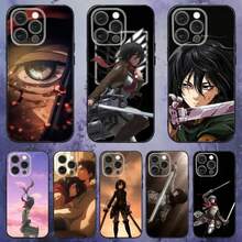 A-Attack on T-Titan M-Mikasa Phone Case compatible with  17,16,15,14,13,12,Pro,Max,Plus,E,SE4,Air,Mini Black Soft Box, Cover compatible with  17 pro hülle,  17 pro max hülle,  17 hülle,  16 pro hülle - z2 - Übersicht 3
