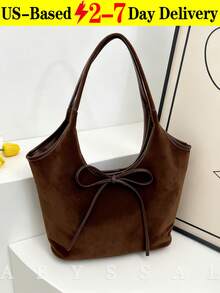 Vintage Matte Tote Bag Women Large Capacity Casual Bucket Bag Fashion Single Shoulder Handbag Retro Frosted Large Capacity Tote Bag Women's Casual Bucket Bag Chic Top-Handle Handbag Y2K Vintage Matte Finish Tote Bag Large Capacity Women Casual Bucket Bag Shoulder Handbag  Thanksgiving Accessory  Christmas Market Bag [US Local Warehouse] - 彩色 - 查看 11