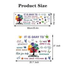 Colorful Inspirational Quote Wall Decals Motivational Phrase Wall Decor Sticker Watercolor Paint Splatter Be Thankful Brave Creative Wall Decals Handprint Positive Saying Wall Stickers For Nursery Room Decor Playroom School ﻿ - Multicolor - View 10