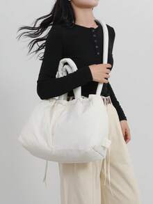 Convertible Puffer Backpack For Women, Large Capacity Duffle Bag For Travel, Crossbody Purse, Tote Shoulder Bag - Multicolor - View 6