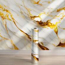 1 Roll Room Decor Luxury Marble Vinyl Self-Adhesive Contact Paper, Self Adhesive Wallpaper,Wallpaper Peel And Stick, Removable Wallpaper Roll For Kitchen Decor Bathroom Refrigerator Furniture Wall Stickers