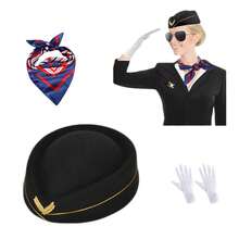 涤纶飞机主题派对服装配饰套装,适合化装舞会、派对、日常穿着、万圣节、圣诞节、角色扮演、节日派对等场合。 - 彩色 - 查看 14