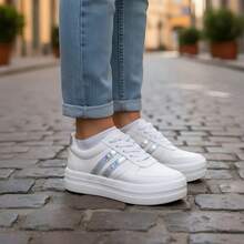 TENIS BAMBAS DAMA BLANCO CALZADO MUJER - Blanco - Ver 5