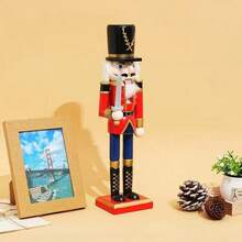 1-Piece 11.81-Inch Christmas Decoration Collectible Nutcracker Set - Traditional Handcraft Christmas Decorations, No Electricity Or Batteries Required - Suitable For Living Rooms, Bedrooms - Traditional Handcraft Christmas Decorations, No Electricity Or Batteries Required - Suitable For Living Rooms, Bedrooms Home Decor Room Decor Winter Christmas Decorations Home Christmas Gifts Christmas Decor