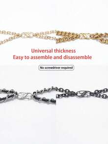 4pcs S-Shaped Spring Buckle, 8-Shaped Adjustable Chain Clasp, Metal Alloy Multi-Function Carabiner Clips - Multicolor - View 6