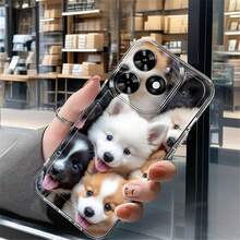 Puppy Pet Cartoon Phone Case for  and  Models A cute puppy cartoon transparent anti-drop full-package TPU phone case, minimalist and fashionable, with shock absorption and soft shell protection. Suitable for  16/16Pro/16ProMax/16Plus, 15/15Plus/15Pro/15ProMax, 14/14Plus/14Pro/14ProMax, 13/13Pro/13ProMax, 12/12Pro/12ProMax, 11/11Pro/11ProMax, 7/8plus, XR/Xs/XsMax. Also available for  Galaxy S24, S23 FE, S22, S21, S20, Note 20 Plus Ultra 5G. Perfect for daily use, mobile accessories, minimalist style, flexible material, lightweight protective case for smartphone users - Negro - Ver 6