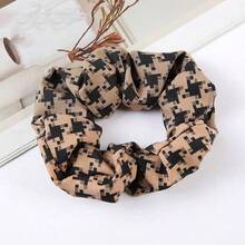 New Plaid Scrunchies, High-Quality Elastic Hair Ties, Versatile Ponytail Holders, Solid Color & Floral Scrunchies ,Hair Elastics ,Hair Rubber Bands ,Hair Rope