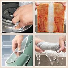 Trapos de Alambre Multiusos Tipo Fibras para trastes, Trapos de Limpieza de Alambre, Puede ser usada como Esponja para trastes, paño de Limpieza de Alambre (15) - 15 - Ver 4