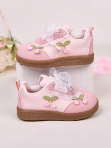 Spring Baby Girl White Shoes, Infant 0-1 Years Old, Toddler 1-4 Years Old, Baby Girl Sneakers, Spring/Autumn Baby Shoes - Baby Pink - View 8