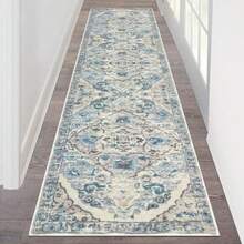 2'x8' Washable Vintage Distressed Hallway Runner Rug For Entryway Laundry Room Kitchen Bathroom Non-Slip Boho Style Floor Carpet Runner With Timeless Aesthetic And Easy Maintenance - 2x8 - View 1