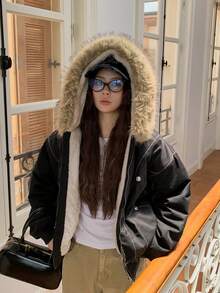 秋冬新款修身加厚高品质羽绒服 - 黑色 - 查看 2