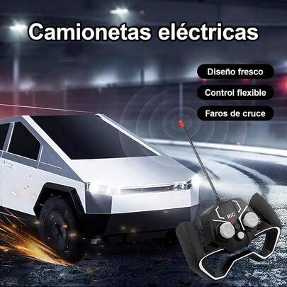 Camión De Juguete para Niños,Camioneta RC de Juguete con Luces - Control Remoto Incluido,Regalos de Navidad y Cumpleaños para Niños y Niñas