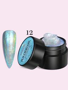 Gel móng tay 3D hiệu ứng hologram Aurora, gel nối móng không dính, hiệu ứng lấp lánh, chạm khắc và dập nổi thủ công, có thể đính đá và bột, mang đến trải nghiệm làm móng chuyên nghiệp tại nhà. - Nhiều màu - Xem 14