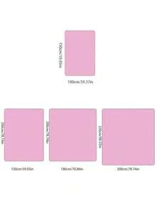 1pc Solid Color Coral Fleece Blanket, Deep Blue, Luxurious & Comfortable, Suitable For Bedroom, Dorm, Office Nap. This Is A Home And Office Decor Product. - Royal Blue - View 9