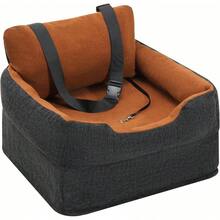 Dog Booster Car Seat For Small/Medium Dogs Under 30 Lbs Detachable Washable Puppy Doggie Elevated Carseat Travel Bed For Car Thick Cushion -Black - 黑色 - 查看 2