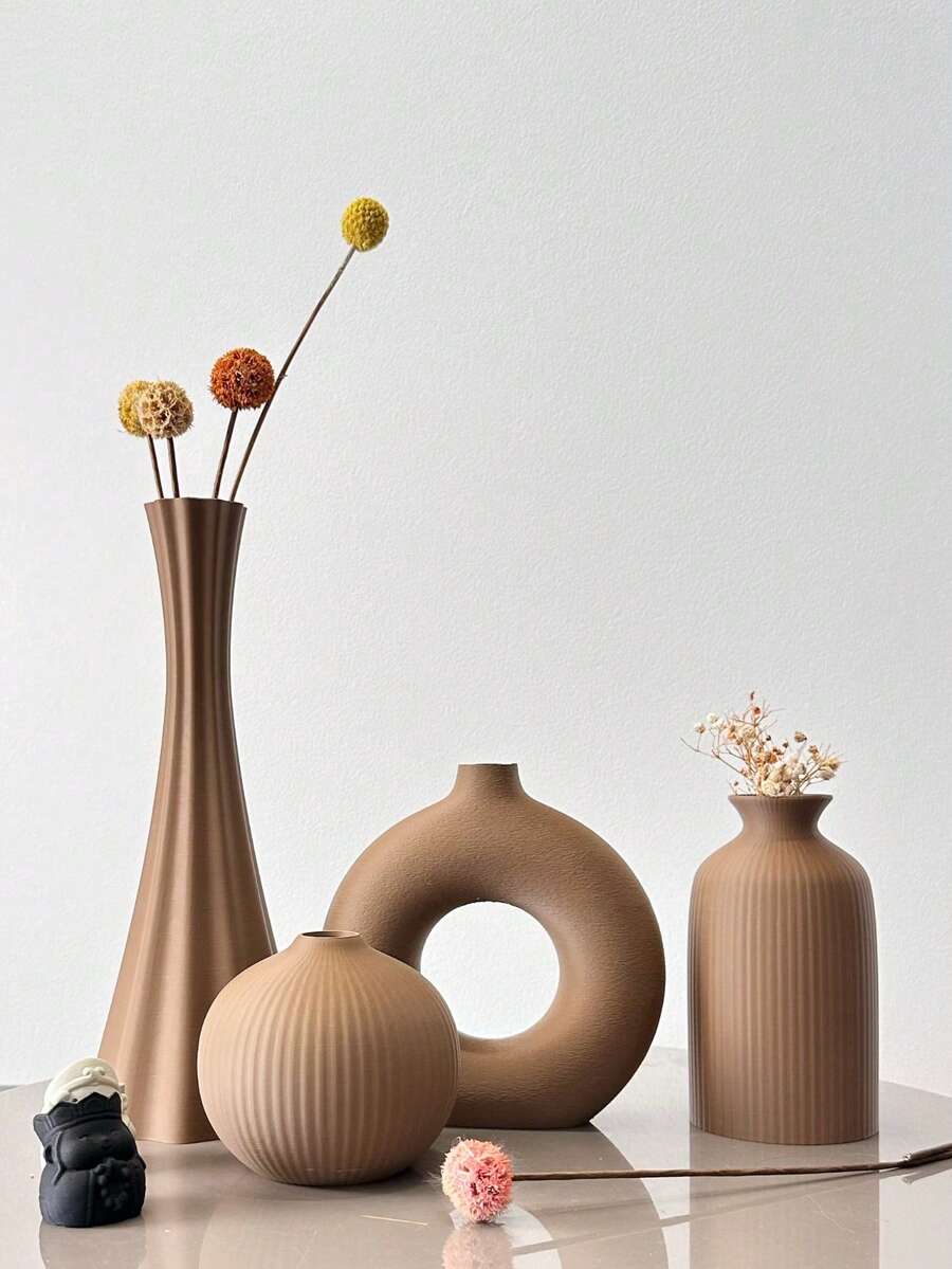 Jarrón de estilo bohemio, adecuado para flores secas y arreglos florales, ideal para la decoración del hogar, la exhibición del pasillo, la decoración del escritorio de la oficina y la decoración del gabinete, lo que lo convierte en un regalo perfecto para las vacaciones. - Multicolor - Ver 1
