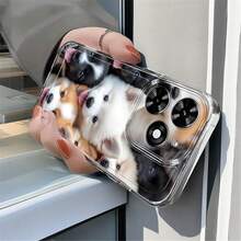 Puppy Pet Cartoon Phone Case for  and  Models A cute puppy cartoon transparent anti-drop full-package TPU phone case, minimalist and fashionable, with shock absorption and soft shell protection. Suitable for  16/16Pro/16ProMax/16Plus, 15/15Plus/15Pro/15ProMax, 14/14Plus/14Pro/14ProMax, 13/13Pro/13ProMax, 12/12Pro/12ProMax, 11/11Pro/11ProMax, 7/8plus, XR/Xs/XsMax. Also available for  Galaxy S24, S23 FE, S22, S21, S20, Note 20 Plus Ultra 5G. Perfect for daily use, mobile accessories, minimalist style, flexible material, lightweight protective case for smartphone users - Negro - Ver 4