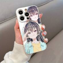Funda de teléfono de la serie Anime Girl para iPhone 16 única 15PRO, fundas de teléfono esmeriladas 14PROMAX, funda de teléfono móvil mate 13PRO para hombres 14, estética 13, linda 15, 11PRO a prueba de golpes y caídas, 12PRO TPU grueso 16 negro, 13MINI para mujeres 11PROMAX azul, 14PRO carcasa suave gruesa XS/12MINI/11/13PROMAX/12/XR/15PROMAX/12PROMAX/16PLUS/16PROMAX/16PRO/XSMAX/14PLUS/15PLUS - Negro - Ver 5