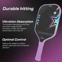 16MMT700 Pickleball Paddle With Textured Surface Technology, Carbon Fiber Woven For Enhanced Strength And Feel, Increased Friction To Improve Spin